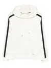 Liu •jo Lace-insert Hoodie In White