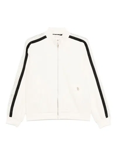 Liu •jo Lace-insert Track Top In White