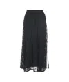 Liu •jo Lace Maxi Skirt In Black