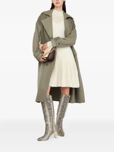 Liu •jo Lace Stitc Dress In Green