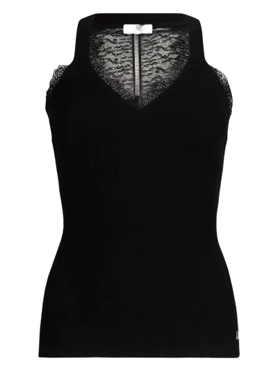 Liu •jo Lace Top In Black