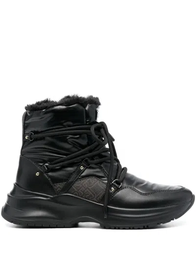 Liu •jo Lace-up Ankle Boots In Black