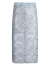 Liu •jo Laced Skirt In Blue