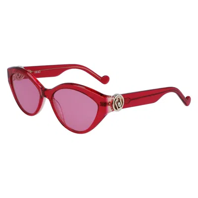 Liu •jo Ladies' Sunglasses Liu Jo Lj767sr-525  56 Mm Gbby2 In Red