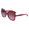 Liu •jo Pink Bio Injected Sunglasses In Red