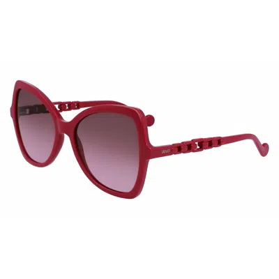 Liu •jo Ladies' Sunglasses Liu Jo Lj774s-603  57 Mm Gbby2 In Red