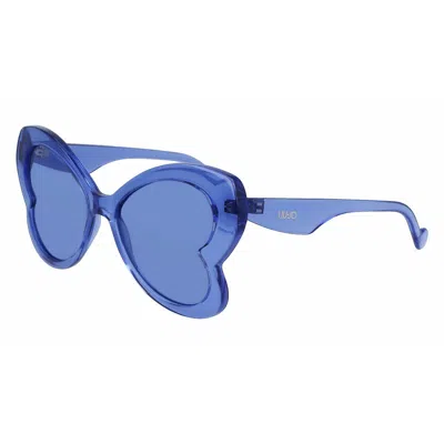 Liu •jo Ladies' Sunglasses Liu Jo Lj775s-429  53 Mm Gbby2 In Blue