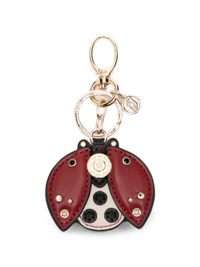 Liu •jo Ladybug-motif Keyring In Brown