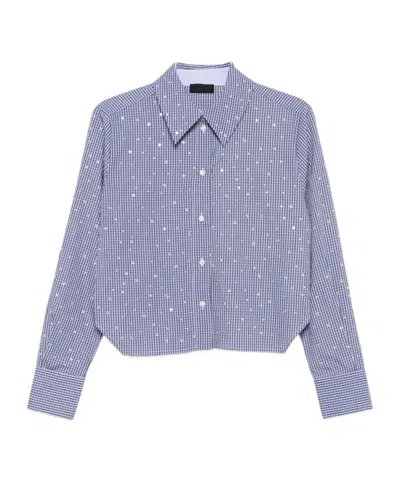 Liu •jo Lapel Shirt In Purple