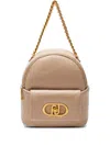 Liu •jo Lapuffy Backpack In Nude