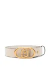 Liu •jo Lapuffy Belt In Neutrals