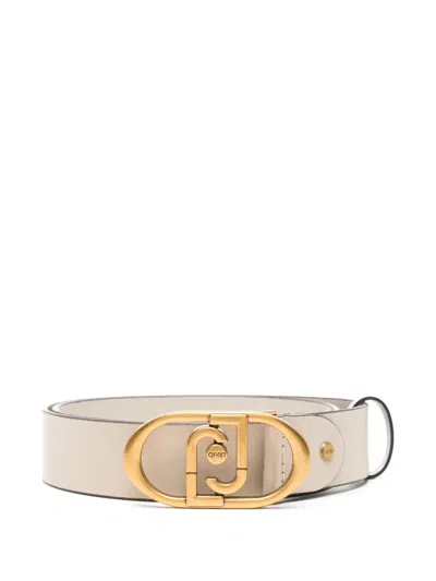Liu •jo Lapuffy Belt In Neutrals