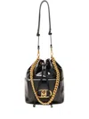 Liu •jo Lapuffy Bucket Bag In Black