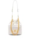 Liu •jo Lapuffy Bucket Bag In Weiss