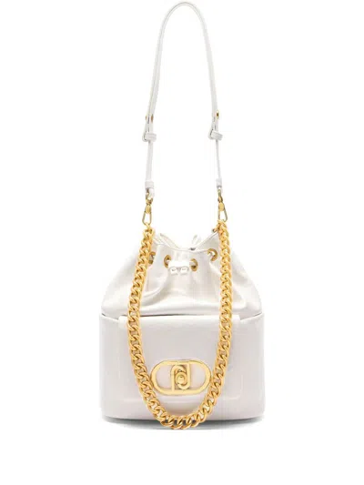 Liu •jo Lapuffy Bucket Bag In Weiss