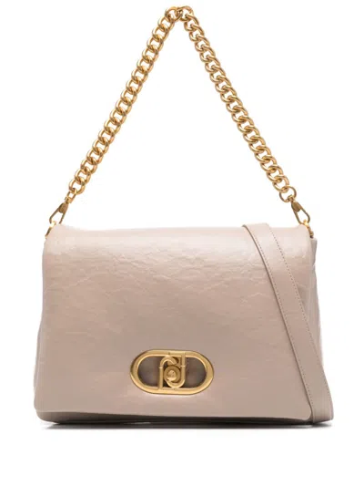 Liu •jo Lapuffy Crossbody Bag In Beige