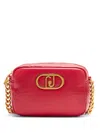 Liu •jo Lapuffy Crossbody Bag In Red