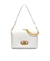 Liu •jo Lapuffy Flip Shoulder Bag In White