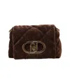 Liu •jo 'lapuffy' Quilted Crossbody Bag In Brown