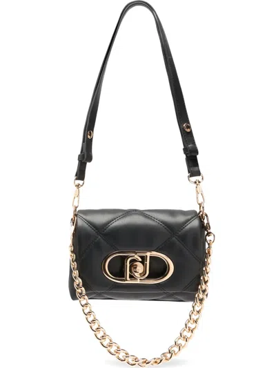 Liu •jo Lapuffy Quilted Detachable Strap Bag In Black