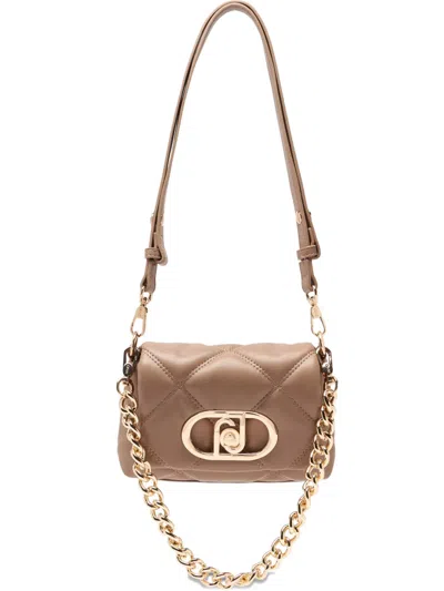 Liu •jo Lapuffy Quilted Monogram Small Bag In Brown