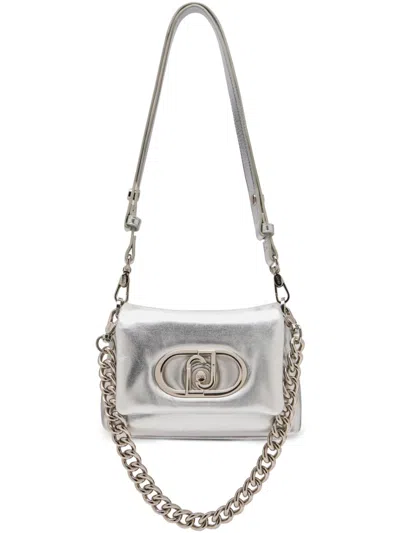 Liu •jo Foil-effect Lapuffy Bag In Silver