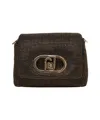 Liu •jo 'lapuffy' Studded Crossbody Bag In Black