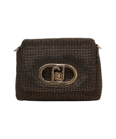 Liu •jo 'lapuffy' Studded Crossbody Bag In Black
