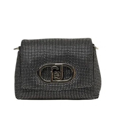 Liu •jo 'lapuffy' Studded Crossbody Bag In Gray