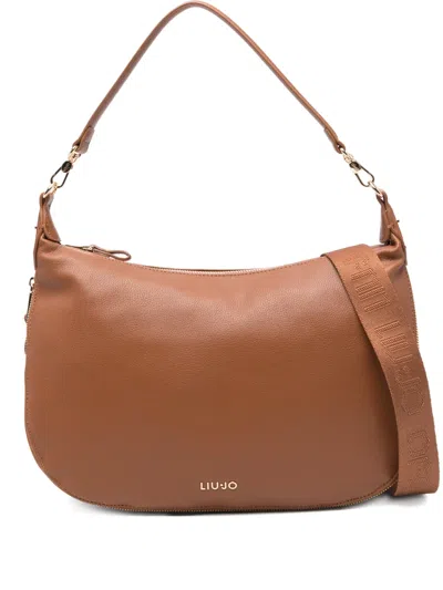 Liu •jo Large 39 Zipped Shoulder Bag In Brown