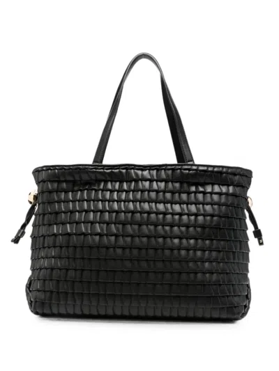Liu •jo Large Drawstring-detail Tote Bag In Black