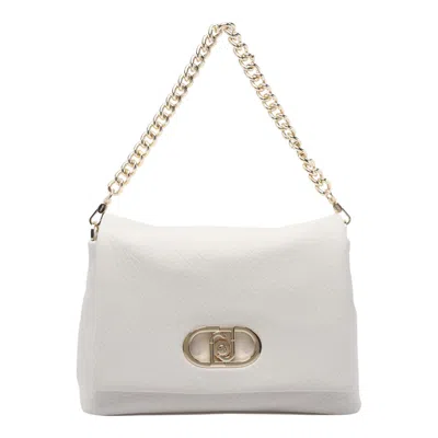 Liu •jo Large Logo Crossbody Bag In White