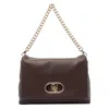 Liu •jo Versatile Crossbody Bag Chain Strap In Brown