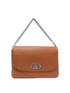 Liu •jo Large Logo Crossbody Bag With Removable Strap In Brown