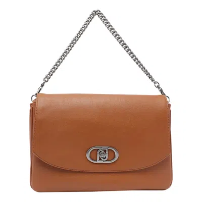 Liu •jo Large Logo Crossbody Bag With Removable Strap In Brown
