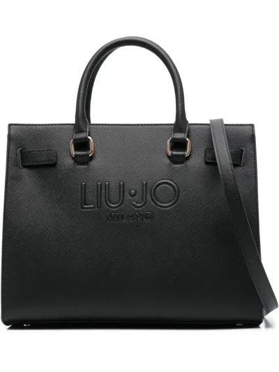 LIU •JO LARGE LOGO-EMBOSSED TOTE BAG