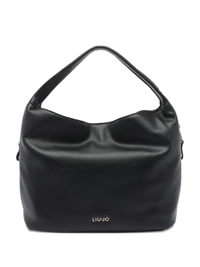 Liu •jo Large Logo-plaque Tote Bag In Black
