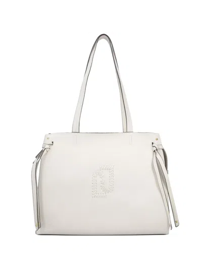 Liu •jo Large Logo Tote Bag In White