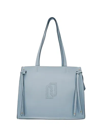 Liu •jo Large Logo Tote Bag In Blue