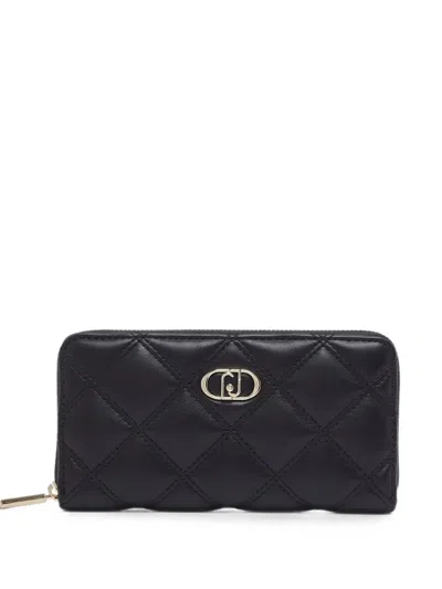 Liu •jo Large Quilted Purse In Black