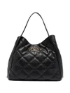 Liu •jo Large Quilted Tote Bag In Black