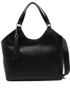 Liu •jo Large Tassel-detail Tote Bag In Black