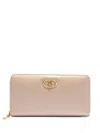 Liu •jo Large Zip-around Purse In Neutrals