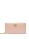 Liu •jo Large Zip-around Purse In Pink