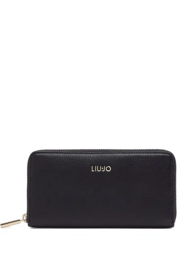 Liu •jo Large Zip Wallet In Black