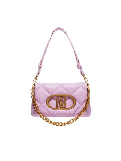 LIU •JO LAVENDER QUILTED SHOULDER BAG