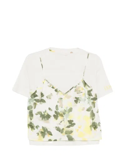 Liu •jo Layered T-shirt In Multi