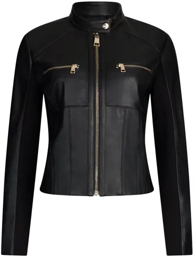 Liu •jo Bikerjacke Aus Leder In Schwarz