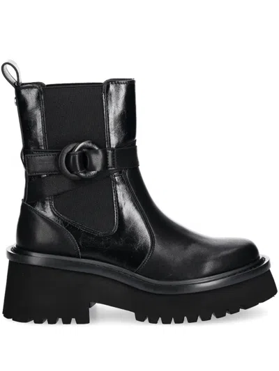 Liu •jo Leather Boots In Black