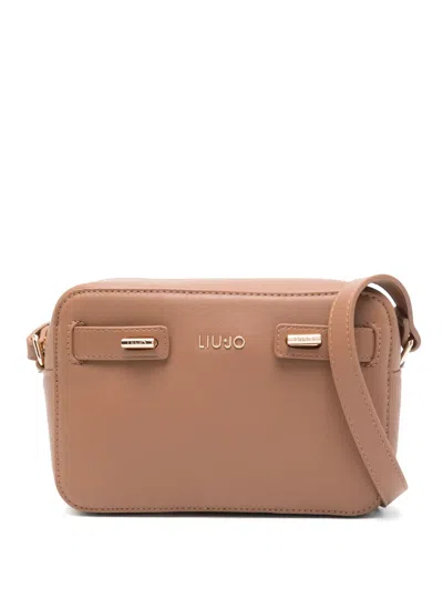 Liu •jo Leather Cross Body Bag In Brown